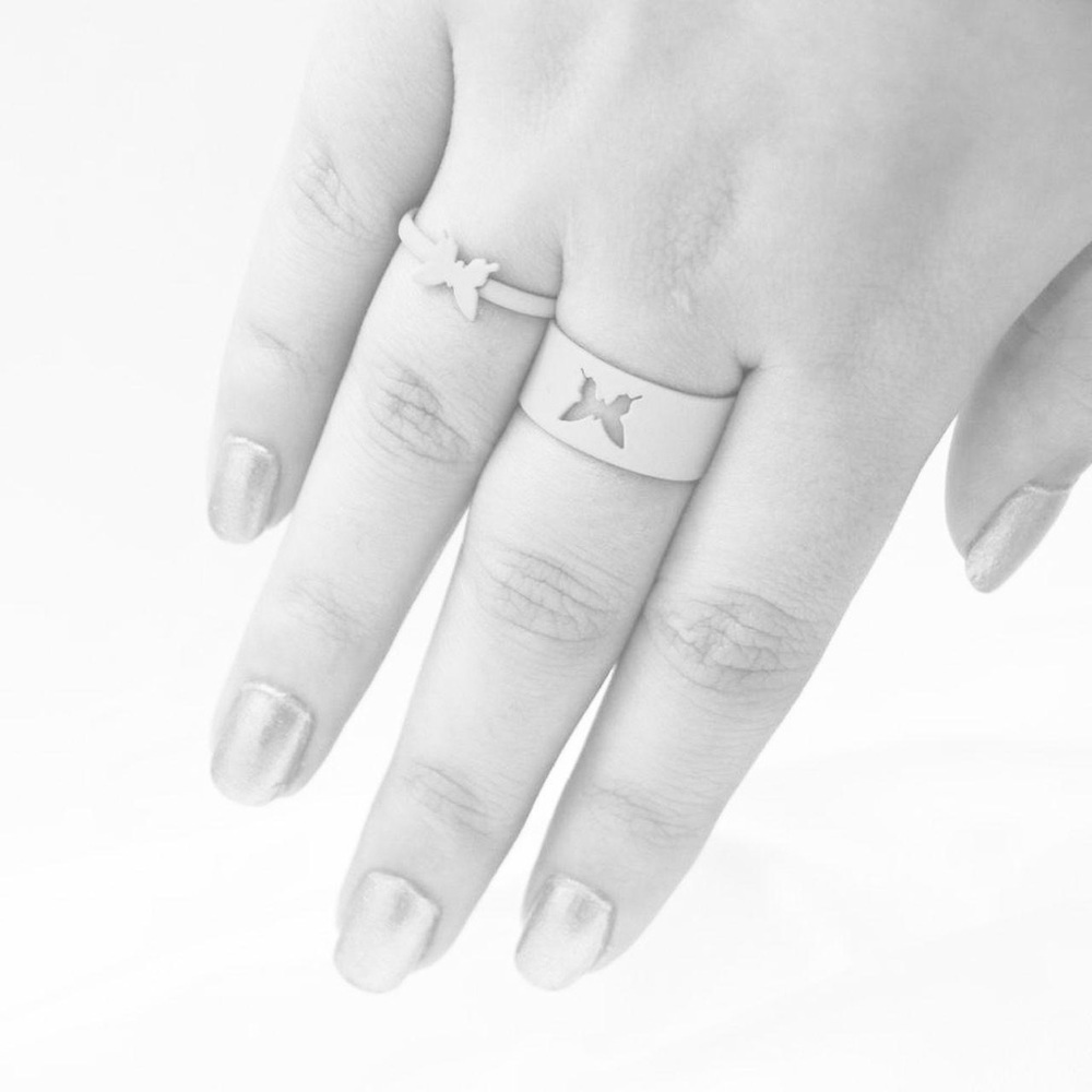 Butterfly Matching BFF Rings - Picture 3 of 3